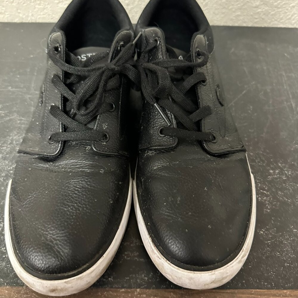 Lacoste MINZAH 319 1 P Fashion Sneakers Leather Black Men's Size 10